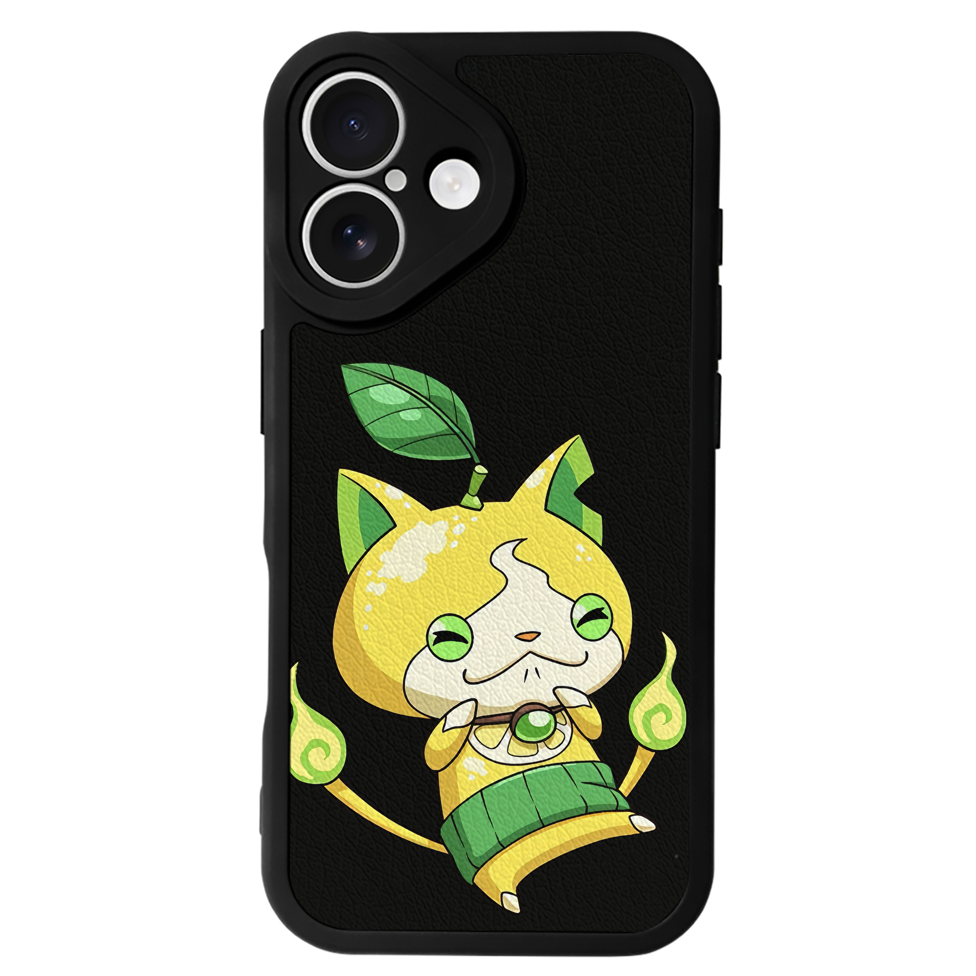 （画像用） 妖怪ウォッチ Yo-kai Watch 【iPhone 16シリーズ対応】シリコンスマホケース（レザー調） 材質：シリコン